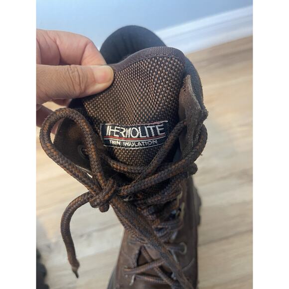 LaCrosse Outdoorsman Rubber Leather Snow Rain Boots Removable Liners Size 9 - Picture 6 of 6